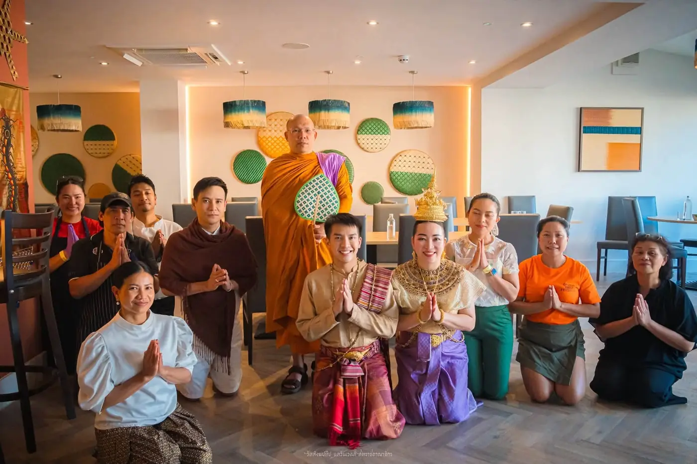 The dancers with the monks &mdash; Onzon Thai Food & Drink Festival